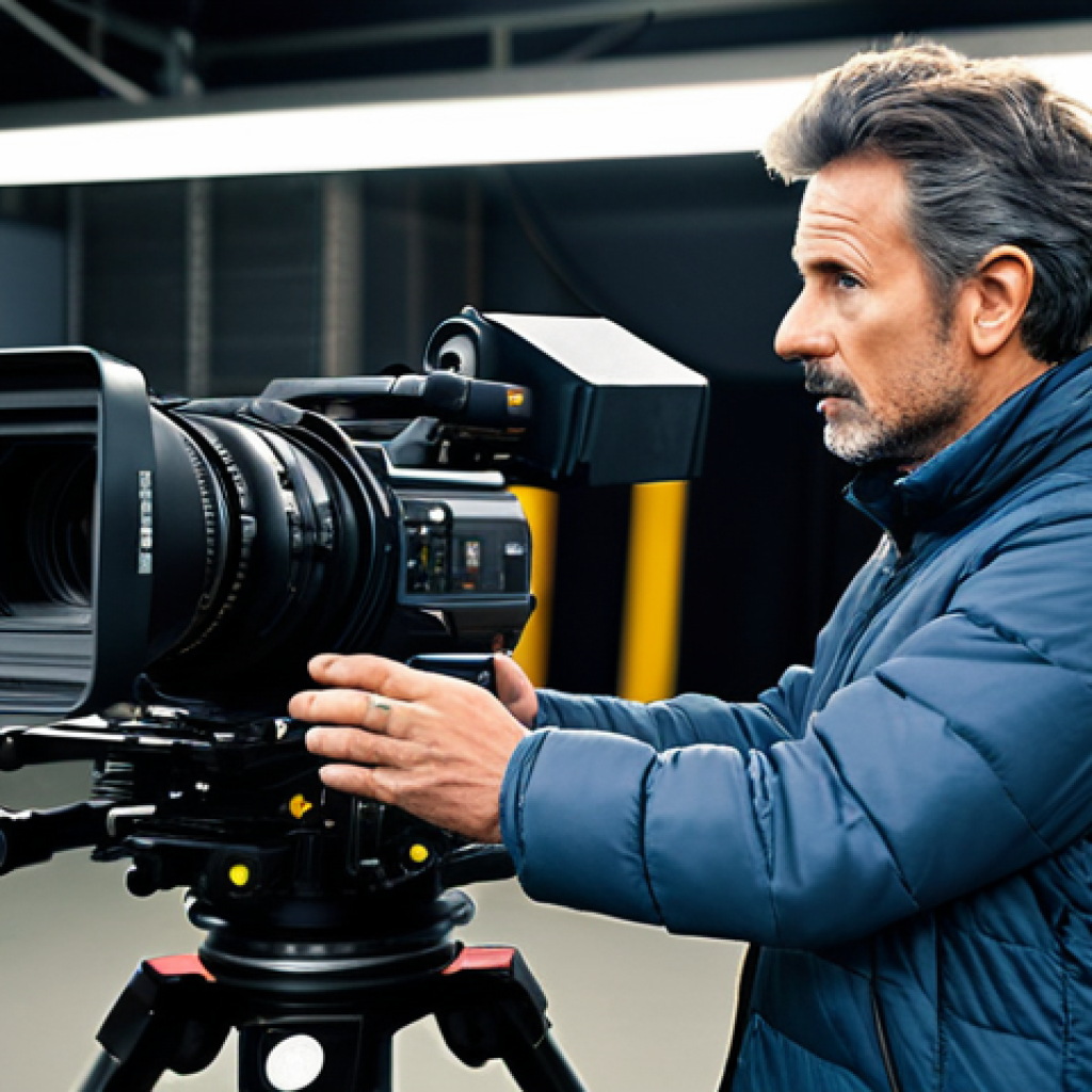 Director on Set**

"A professional film director, fully clothed in appropriate attire, on a movie set. He is giving instructions to the crew. Modern filmmaking equipment visible in the background. Safe for work, appropriate content, professional, perfect anatomy, natural proportions, well-formed hands."

**