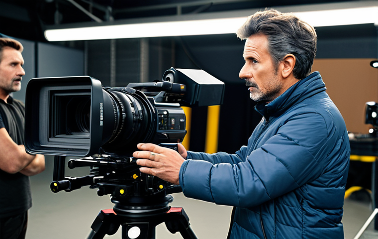 Director on Set**

"A professional film director, fully clothed in appropriate attire, on a movie set. He is giving instructions to the crew. Modern filmmaking equipment visible in the background. Safe for work, appropriate content, professional, perfect anatomy, natural proportions, well-formed hands."

**