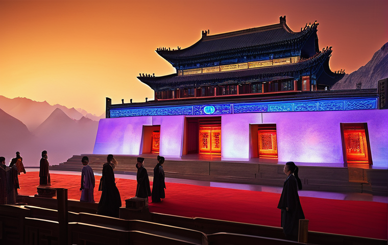 촬영현장의 문제 해결 경험담 - Smart Lighting 
**Prompt:** "A dramatic, high-budget film set at night, drenched in a sudden, torren...