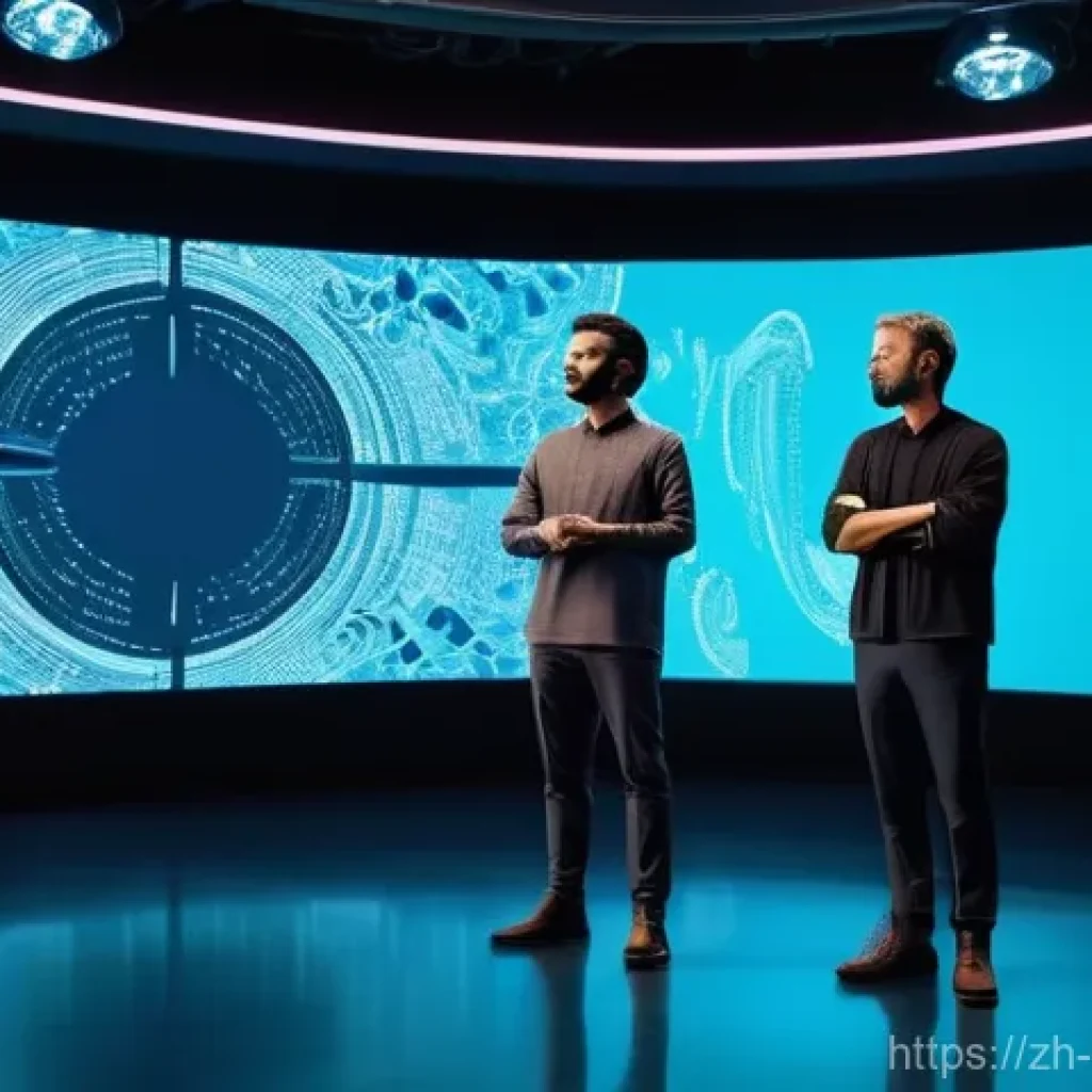 영화 후반 작업의 주요 이슈 - **Prompt 1: Futuristic Virtual Production Set**
    A bustling, ultra-modern virtual production film...