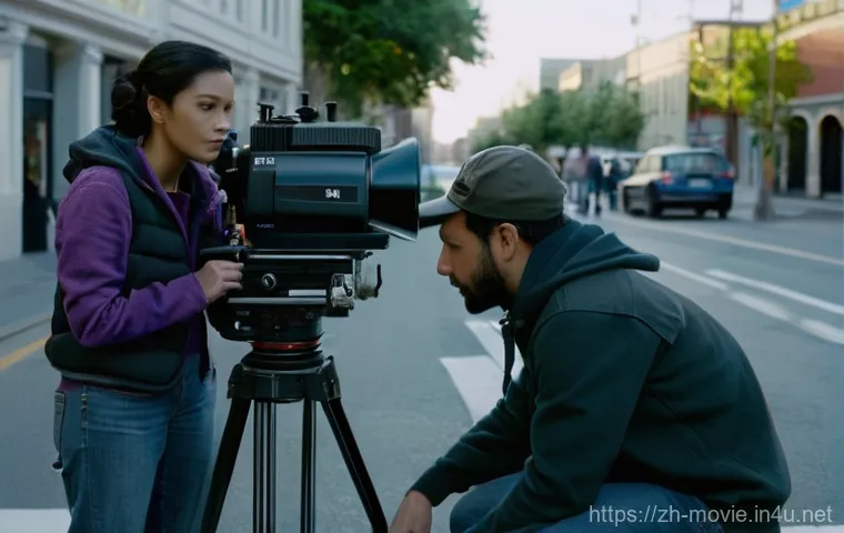 영화 제작업계 이직 전략 - **Prompt:** "A screenwriter, a woman in her late 20s with a thoughtful expression, is deeply immerse...