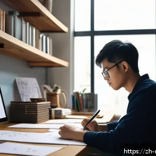 촬영 스크립트 작성 방법 - A modern creative workspace scene showing a young Asian video scriptwriter sitting at a sleek desk c...